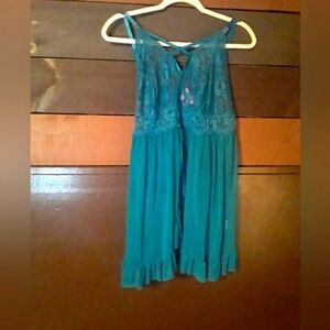 Super sexy 22W Avidlove Teal Lace Gorgeous Girly Babydoll With Built In Lingerie